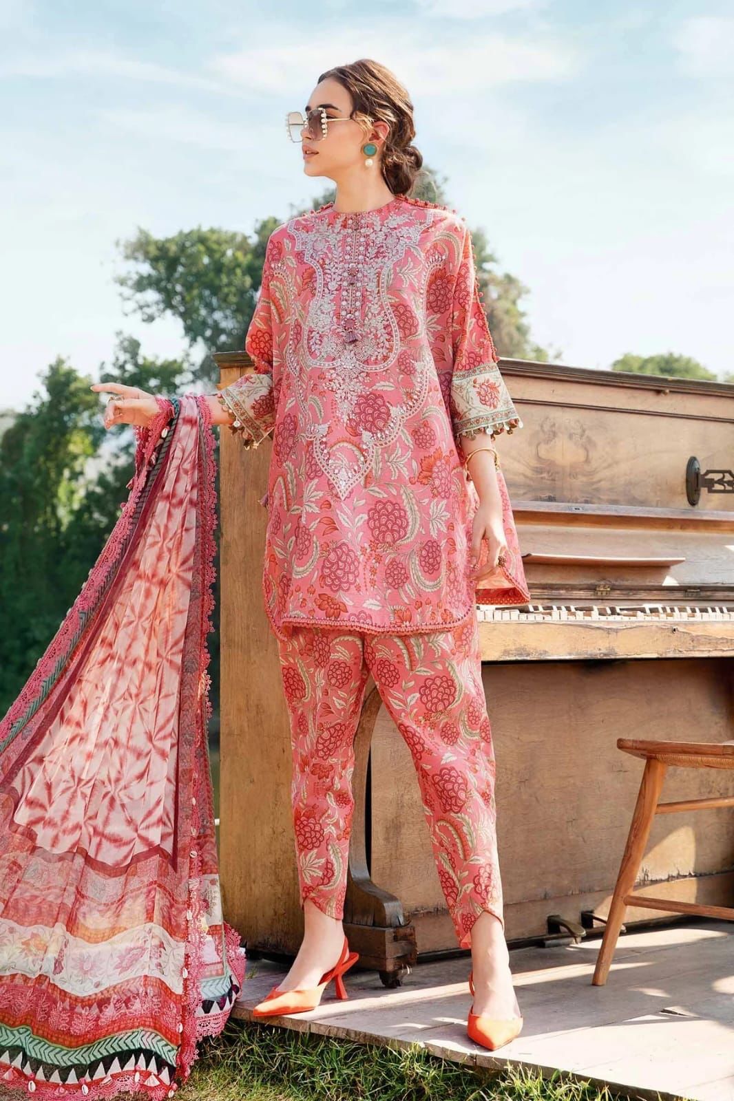 MARIA. b printed lawn