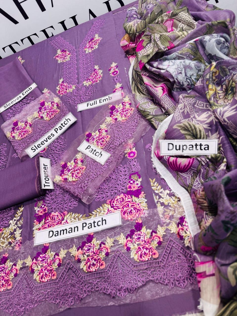 Lawn embroidered collection