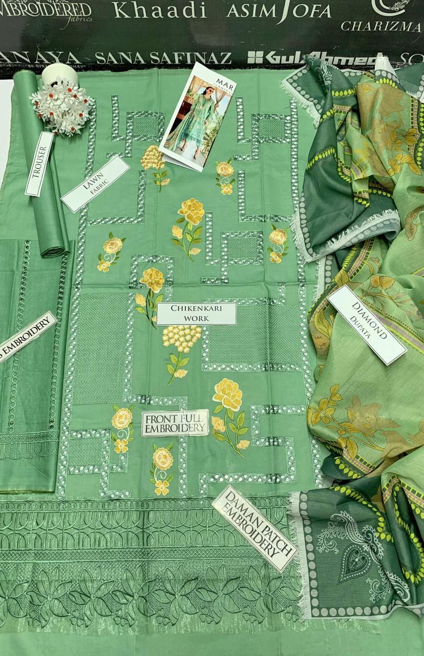 Lawn embroidered collection