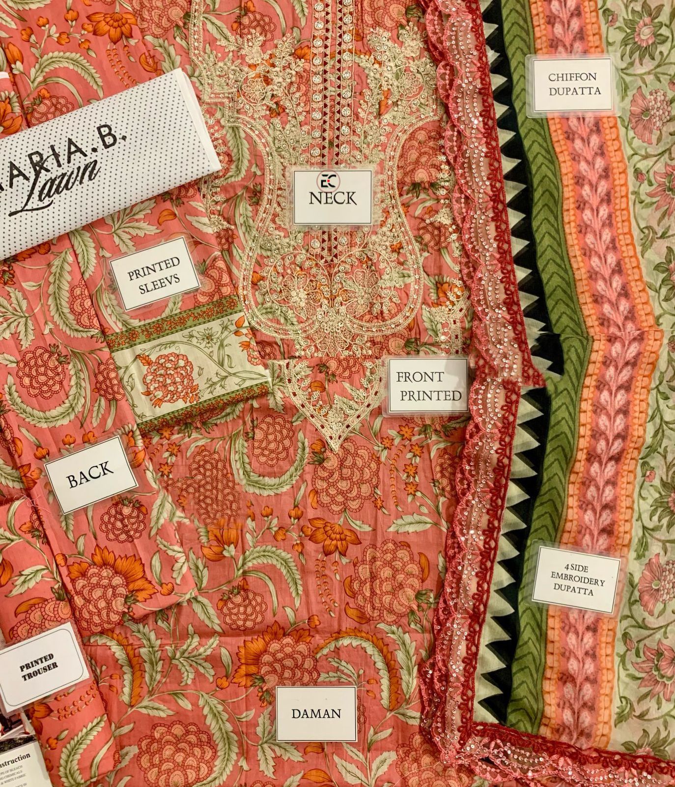 MARIA. b printed lawn